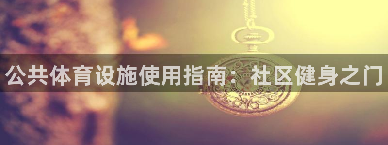 意昂体育3注册：公共体育设施使用指南：社区健身之门