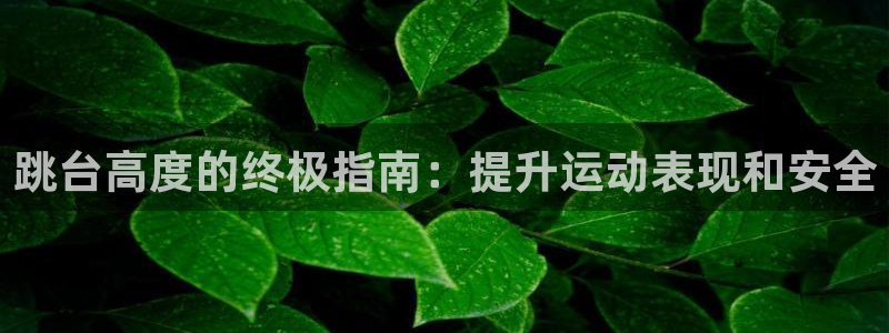 意昂体育3招商电话地址是多少：跳台高度的终极指南：提