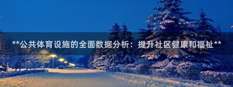 意昂3代理：**公共体育设施的全面数据分析：提升社区
