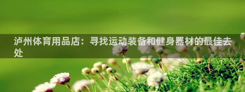 意昂体育3平台是正规平台吗安全吗：泸州体育用品店：寻