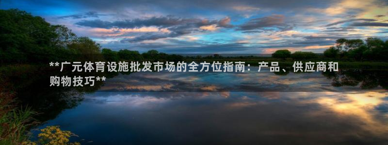 注册意昂3：**广元体育设施批发市场的全方位指南：产